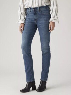 Sz 29 Levi's® Premium 724 High Rise Straight Women's Jeans W29 L32